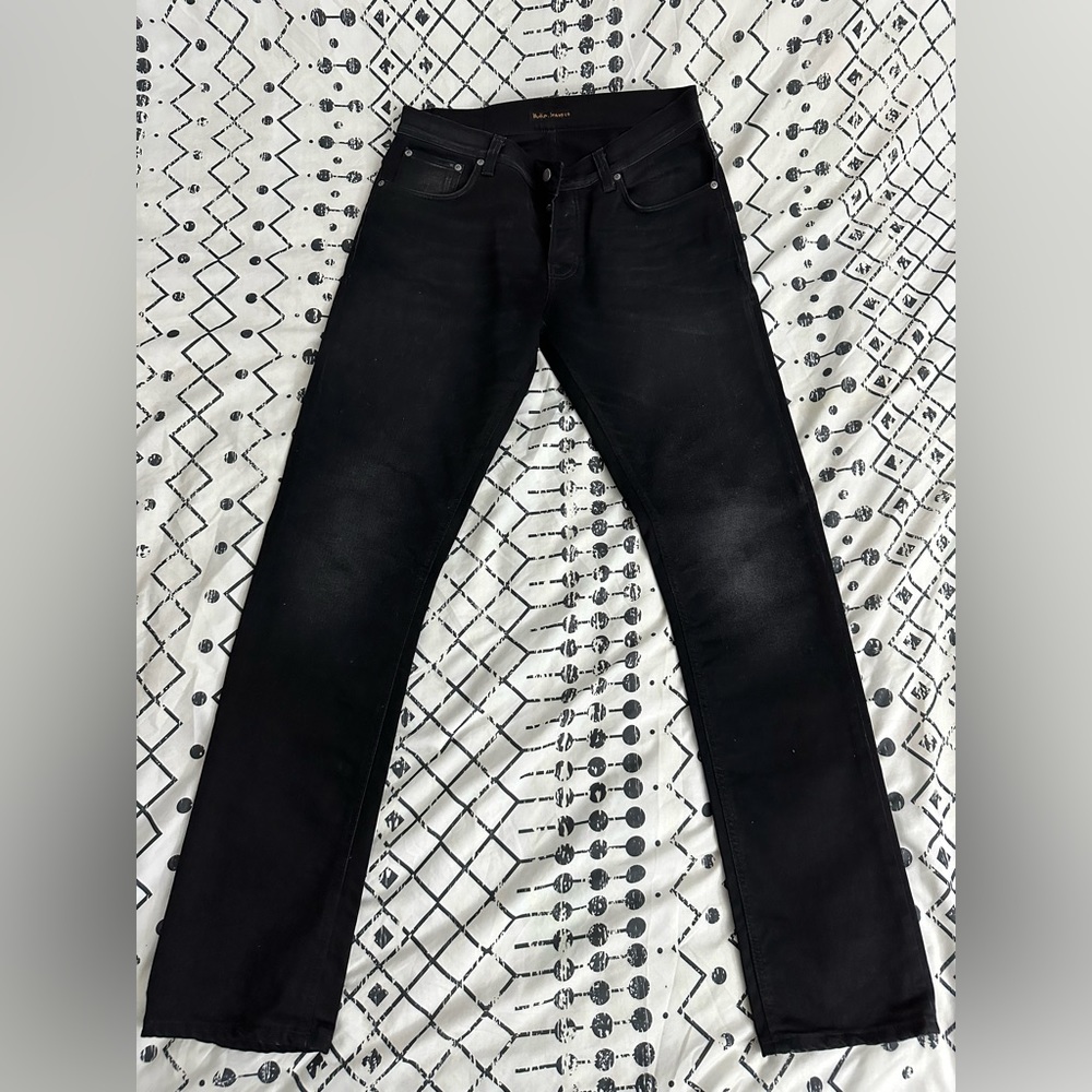 Nudie jeans size 34 black